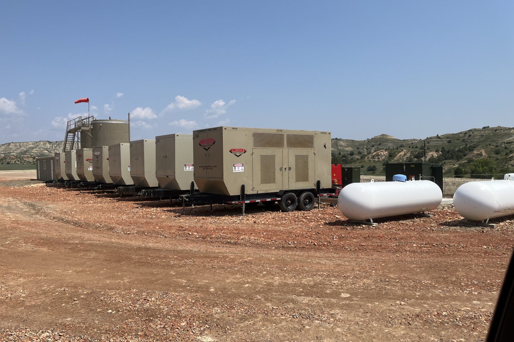 Atlas distributed power generation units in the field